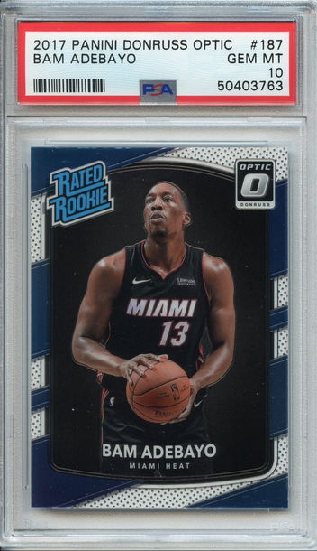 Bam Adebayo Optic Rookie PSA 10 NEP 763
