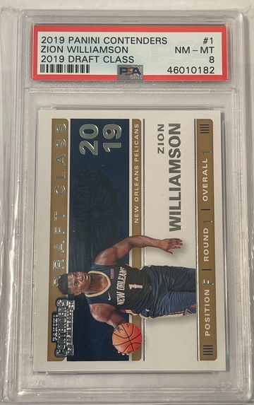 2019 Contenders 2019 Draft Class Zion Williamson PSA 8