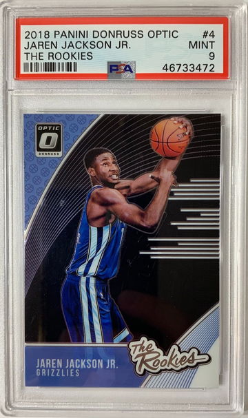 2018 Panini Donruss Optic Jaren Jackson Jr The Rookies PSA 9 Mint #4