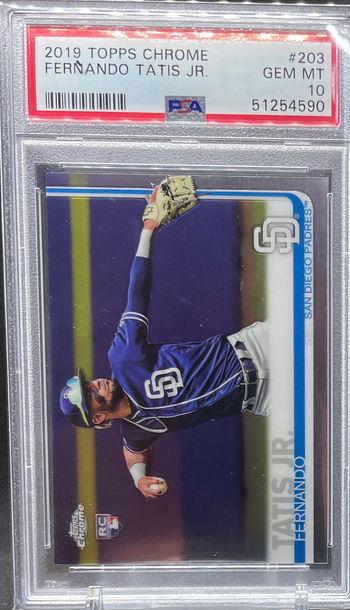 2019 Topps Chrome Fernando Tatis Jr PSA 10