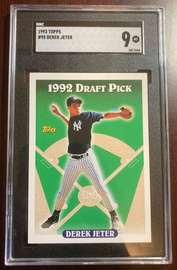 1993 Topps Derek Jeter Rookie Card RC SGC 9 Mint