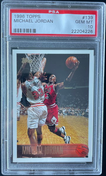 1996 Topps Michael Jordan PSA 10