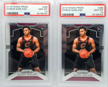 Darius Garland PSA 10 Prizm x 2