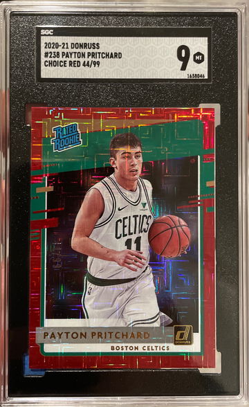 2020 Donruss Choice Red Mojo Payton Pritchard 44/99 SGC 9