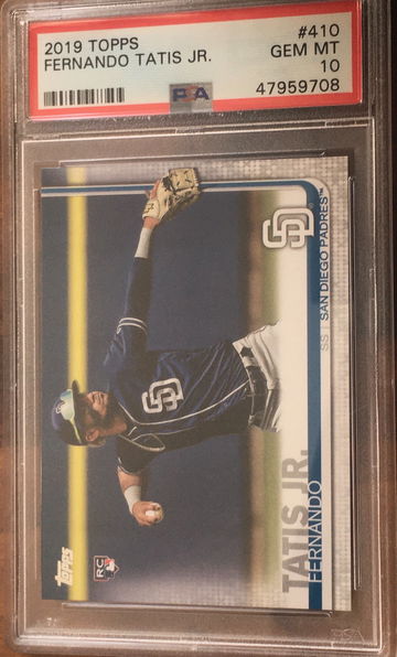 Fernando Tatis jr series 2 rc psa 10 410