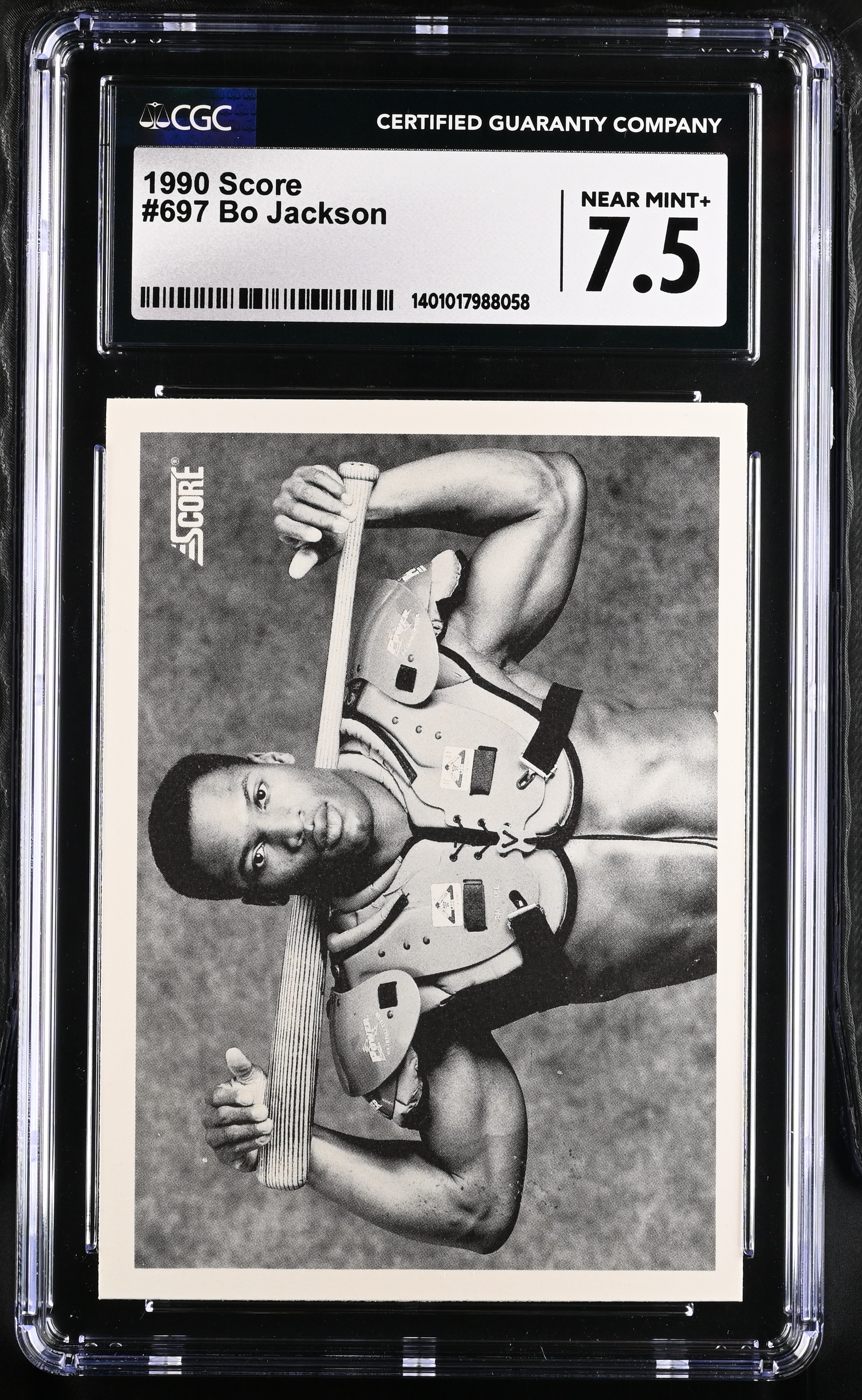 1990 Score Bo Jackson #697 CGC 7.5
