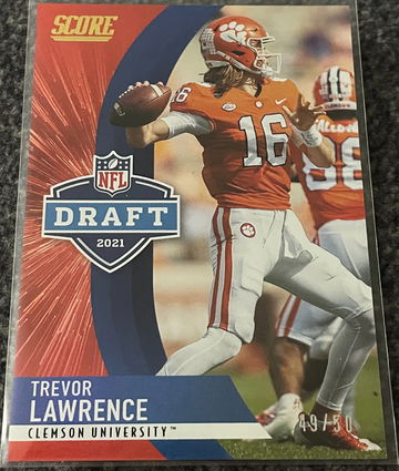 2021 Score NFL Draft Gold Zone Trevor Lawrence