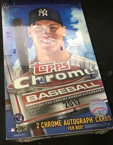 2017 Topps Chrome Hobby Box Sealed