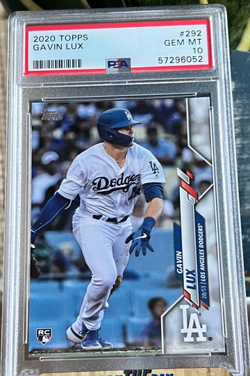 2020 TOPPS GAVIN LUX #292 RC Rookie Card PSA 10 GEM MINT Los Angeles DODGERS 🔥. 
