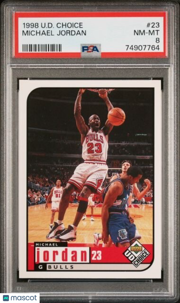 1998-99 Upper Deck UD Choice Michael Jordan #23 Insert PSA 8