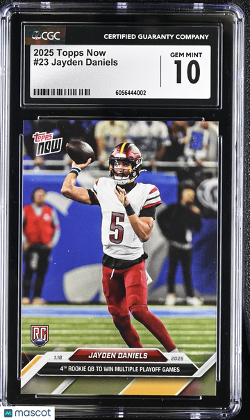 2025 Topps Now Jayden Daniels #23 CGC 10