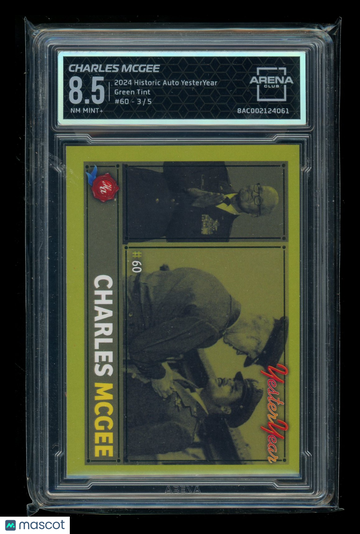 2024 Historic Autograph Company YesterYear Green Tint 3/5 #H-60 Arena Club 8.5
