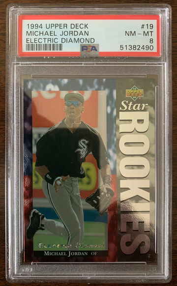 1994 Upper Deck Michael Jordan #19 Electric Diamond PSA 8