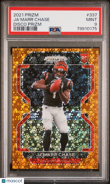 2021 Panini Prizm Ja’Marr Chase #337 Disco PSA 9