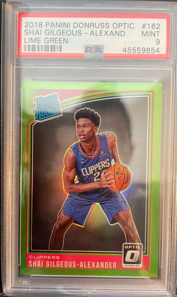 2018 Shai Gilgeous Alexander SGA Optic Lime Green /149 PSA 9