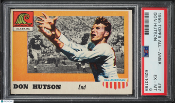 Don Hutson 1955 Topps All-American ROOKIE #97 PSA 6
