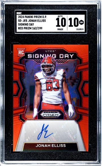 2024 Prizm #SD-JES Jonah Elliss Signing Day /199 SGC 10