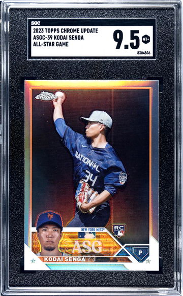 2023 Topps Chrome Update All-Star Game Kodai Senga #ASGC-39 RC SGC 9.5