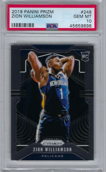 Zion Williamson 2019 Panini Prizm PSA 10 