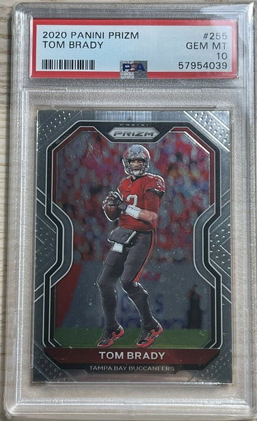 2020 Panini Prizm #255 Tom Brady PSA 10 Gem Mint