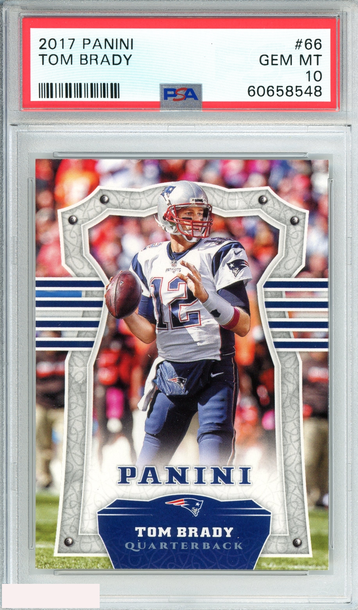 2017 PANINI TOM BRADY #66 NEW ENGLAND PATRIOTS PSA 10 GEM MT