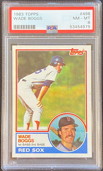 1983 Topps Wade Boggs #498, Rookie RC, PSA 8 NM-MT, new slab