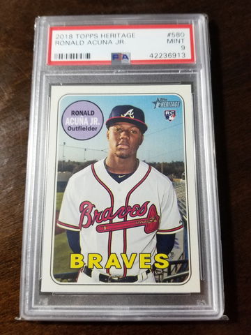2018 topps heritage ronald acuna jr