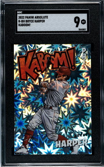 2022 Panini Absolute Bryce Harper KABOOM! SGC 9