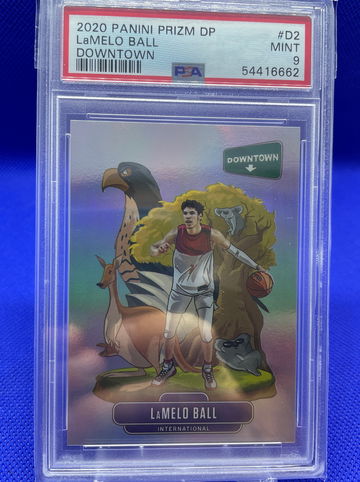 Lamelo Ball 2020 Panini Prizm Draft Picks Downtown SSP PSA 9
