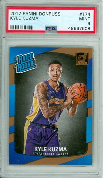 2017 Panini Donruss Kyle Kuzma PSA 9