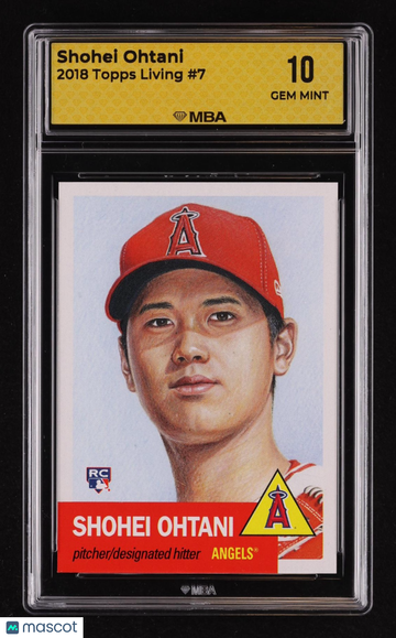 2018 Topps Living Shohei Ohtani #7 Rookie MBA 10
