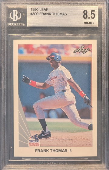 1990 Leaf Frank Thomas #300 Rookie Card BGS 8.5
