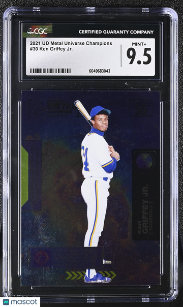 2021 UD Metal Universe Champions Ken Griffey Jr #30 CGC 9.5
