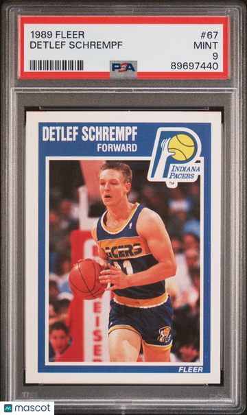 1989 Fleer Detlef Schrempf #67 PSA 9
