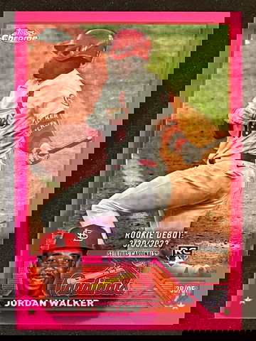 2023 Topps Chrome Update Jordan Walker Rookie Debut Magenta Refractor /399