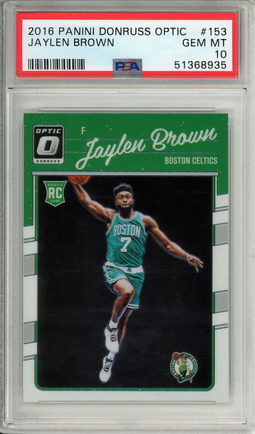 Jaylen Brown 2016-17 Panini Donruss Optic #153 PSA 10 Gem Mint Rookie RC! 8935
