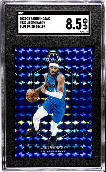 2023 Panini Mosaic Blue Prizm Jaden Hardy #132 /199 SGC 8.5