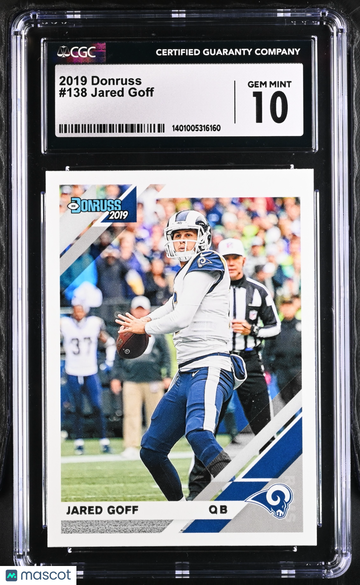 2019 Donruss Jared Goff #138 CGC 10