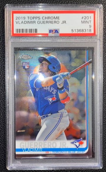 2019 Topps Chrome Vladimir Guerrero Jr PSA9