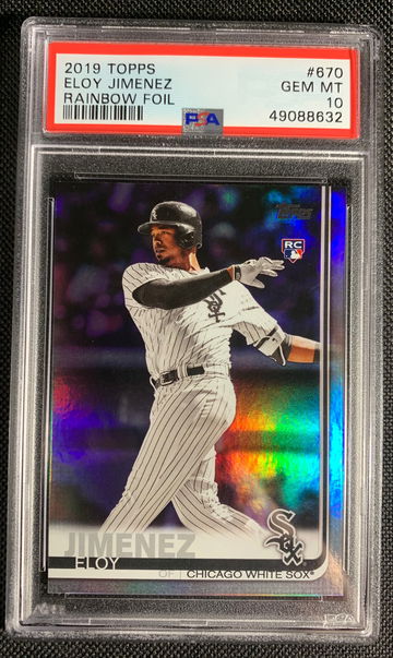 2019 Topps Series 2 Rookie RC Rainbow Foil #670 Eloy Jimenez | Chicago White Sox PSA 10 Gem Mint