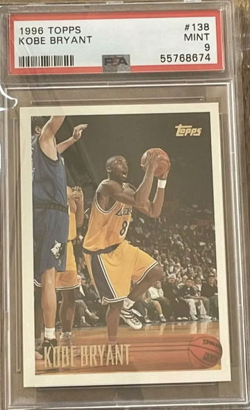 1996 Topps Kobe Bryant PSA 9 mint