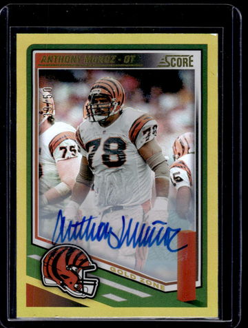 2025 Panini Score Gold Zone Anthony Munoz #162 Auto /50