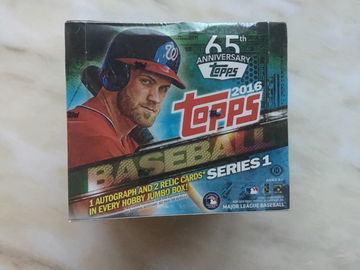 2016 Topps series 1 jumbo hobby box