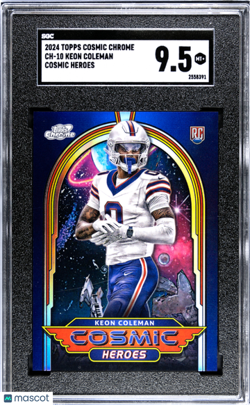 2024 Topps Cosmic Chrome Keon Coleman #CH-10 Heroes SGC 9.5