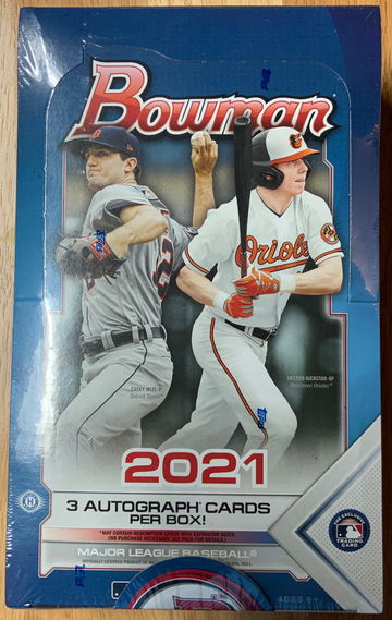 20201 Bowman Baseball Jumbo Hobby Box