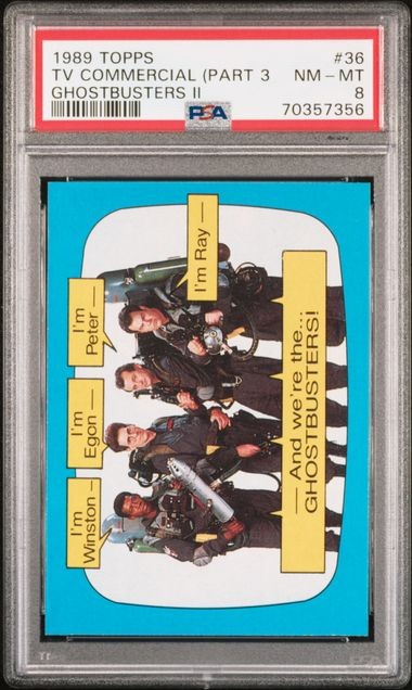 1989 GHOSTBUSTERS II TV COMMERCIAL PART 3 #36 PSA 8, POP 1, NONE HIGHER