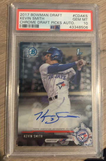 2017 Bowman Chrome Kevin Smith PSA 10