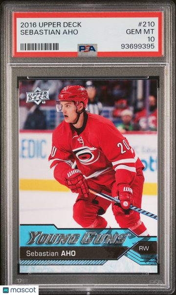 2016 Upper Deck Sebastian Aho #210 PSA 10