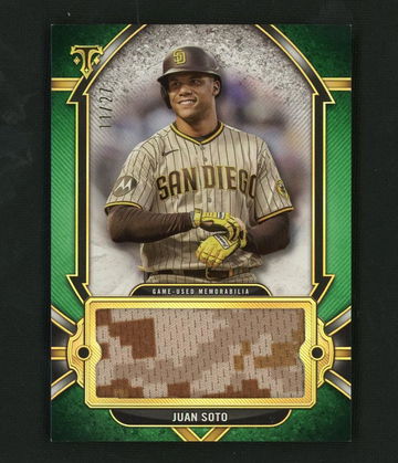 2024 Topps Triple Threads Single Jumbo Relic Emerald Juan Soto #SJR-JS /27