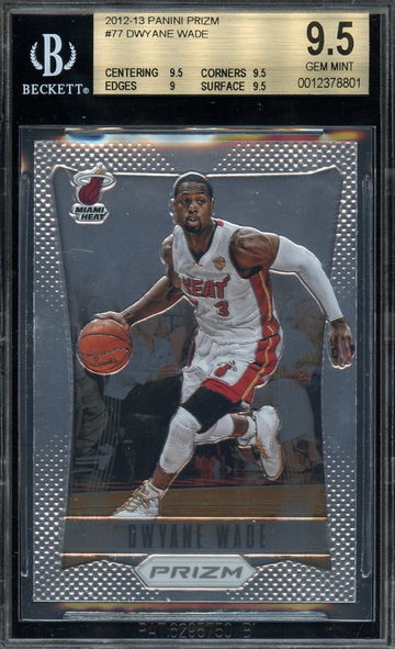 2012 Prizm #77 Dwyane Wade BGS 9.5 Gem Mint